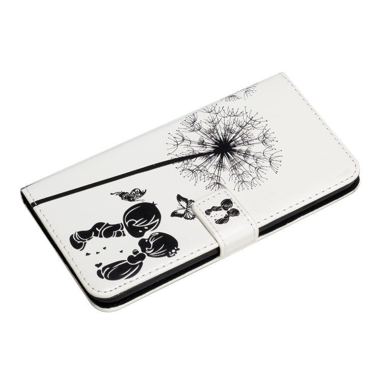 For Samsung Galaxy S25 Ultra 5G Oil Embossed 3D Drawing Leather Phone Case(Couple Dandelion) by buy2fix