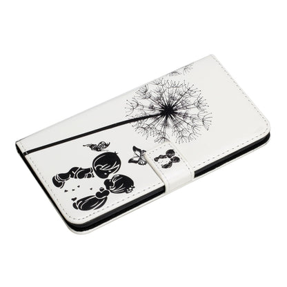 For Samsung Galaxy S25 Ultra 5G Oil Embossed 3D Drawing Leather Phone Case(Couple Dandelion) by buy2fix