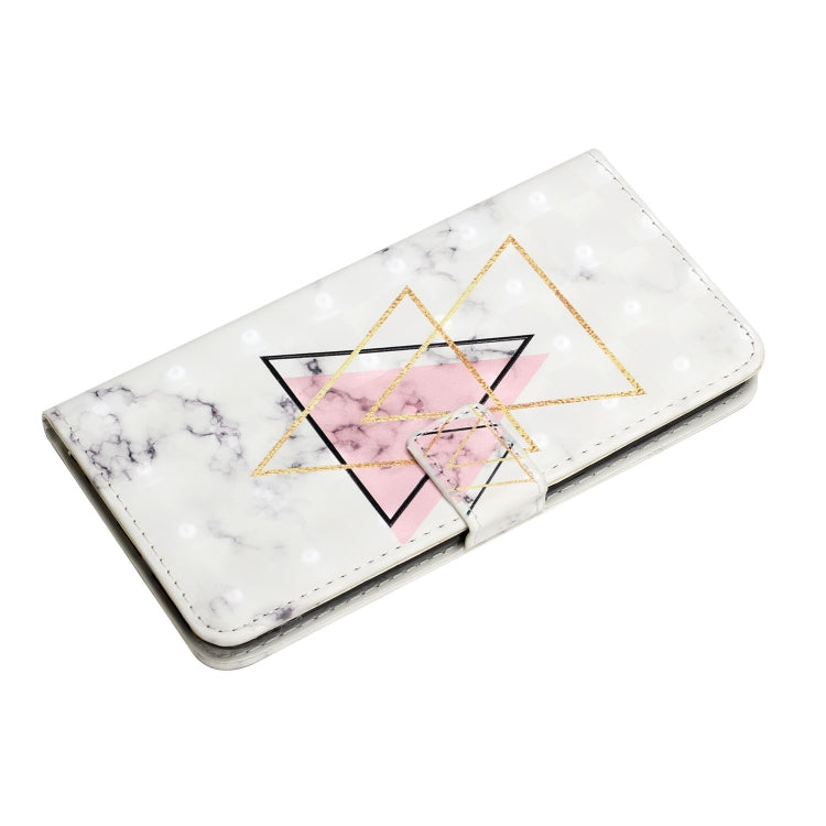 For Samsung Galaxy S25 Ultra 5G Oil Embossed 3D Drawing Leather Phone Case(Triangular Marble) by buy2fix