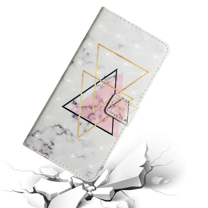 For Samsung Galaxy S25 Ultra 5G Oil Embossed 3D Drawing Leather Phone Case(Triangular Marble) by buy2fix