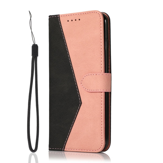 For Samsung Galaxy S25+ 5G Dual-color Stitching Leather Phone Case(Black Rose Gold) by buy2fix