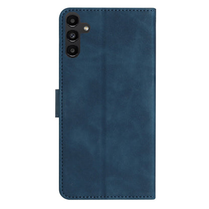 For Samsung Galaxy S25 5G Seven Butterflies Embossed Leather Phone Case(Blue) by buy2fix