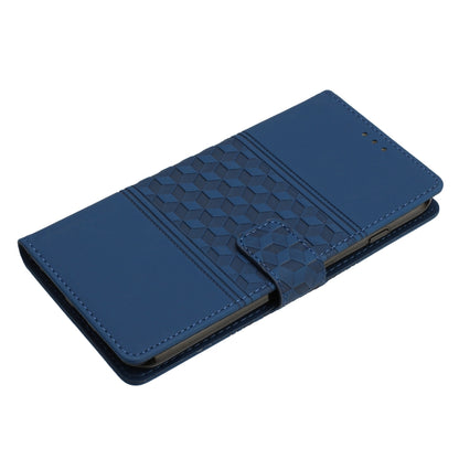 For Samsung Galaxy S25 5G Diamond Embossed Skin Feel Leather Phone Case(Dark Blue) by buy2fix