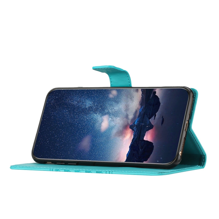 For Samsung Galaxy S25 Ultra 5G Diamond Embossed Skin Feel Leather Phone Case(Blue) by buy2fix
