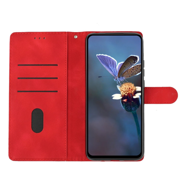 For Samsung Galaxy S25 5G Cherry Blossom Butterfly Skin Feel Embossed PU Phone Case(Red) by buy2fix