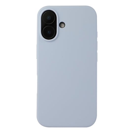 For iPhone 16 Liquid Silicone Phone Case(Lilac Purple)