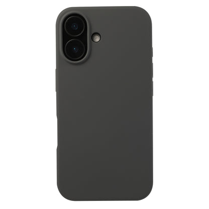 For iPhone 16 Liquid Silicone Phone Case(Charcoal Black) - iPhone 16 Cases by buy2fix | Online Shopping UK | buy2fix