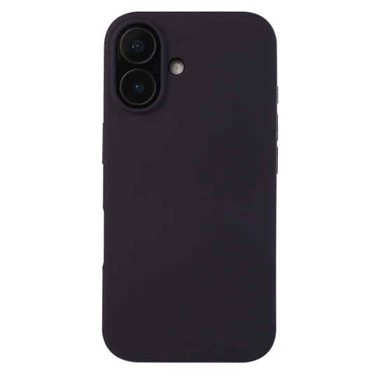 For iPhone 16 Liquid Silicone Phone Case(Berry Purple)