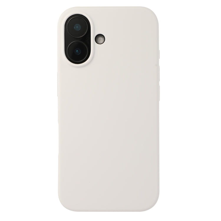 For iPhone 16 Plus Liquid Silicone Phone Case(White) - iPhone 16 Plus Cases by buy2fix | Online Shopping UK | buy2fix