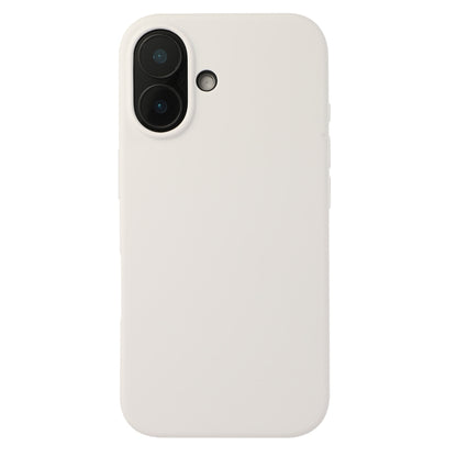 For iPhone 16 Plus Liquid Silicone Phone Case(White) - iPhone 16 Plus Cases by buy2fix | Online Shopping UK | buy2fix