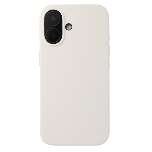 For iPhone 16 Plus Liquid Silicone Phone Case(White) - iPhone 16 Plus Cases by buy2fix | Online Shopping UK | buy2fix