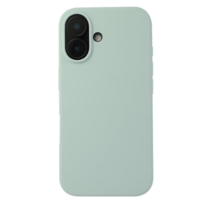 For iPhone 16 Plus Liquid Silicone Phone Case(Emerald Green) - iPhone 16 Plus Cases by buy2fix | Online Shopping UK | buy2fix
