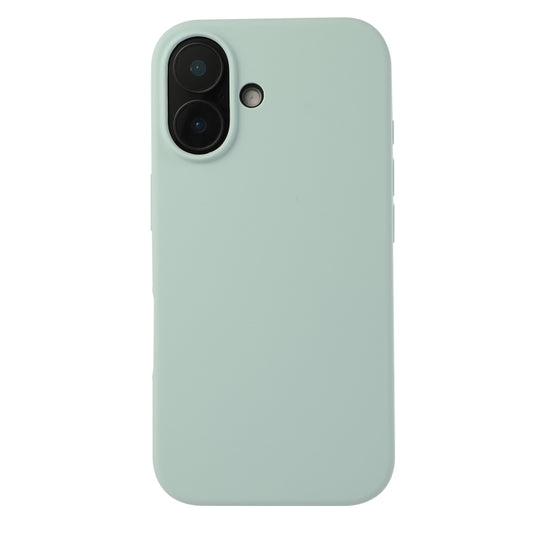 For iPhone 16 Plus Liquid Silicone Phone Case(Emerald Green) - iPhone 16 Plus Cases by buy2fix | Online Shopping UK | buy2fix