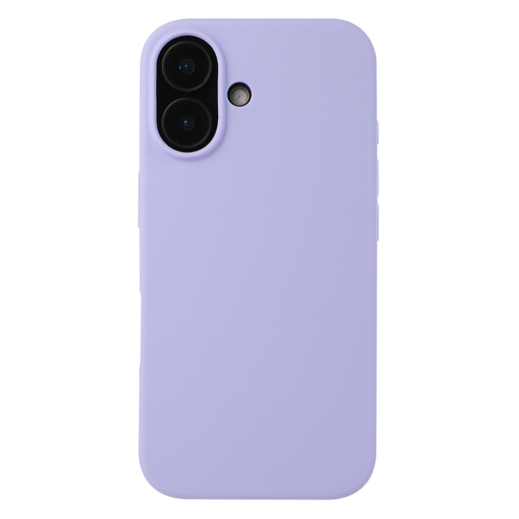 For iPhone 16 Plus Liquid Silicone Phone Case(Purple) - iPhone 16 Plus Cases by buy2fix | Online Shopping UK | buy2fix