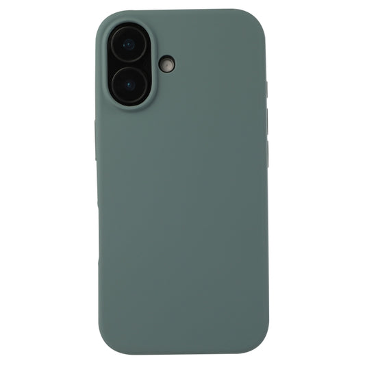 For iPhone 16 Plus Liquid Silicone Phone Case(Pine Needle Green) - iPhone 16 Plus Cases by buy2fix | Online Shopping UK | buy2fix