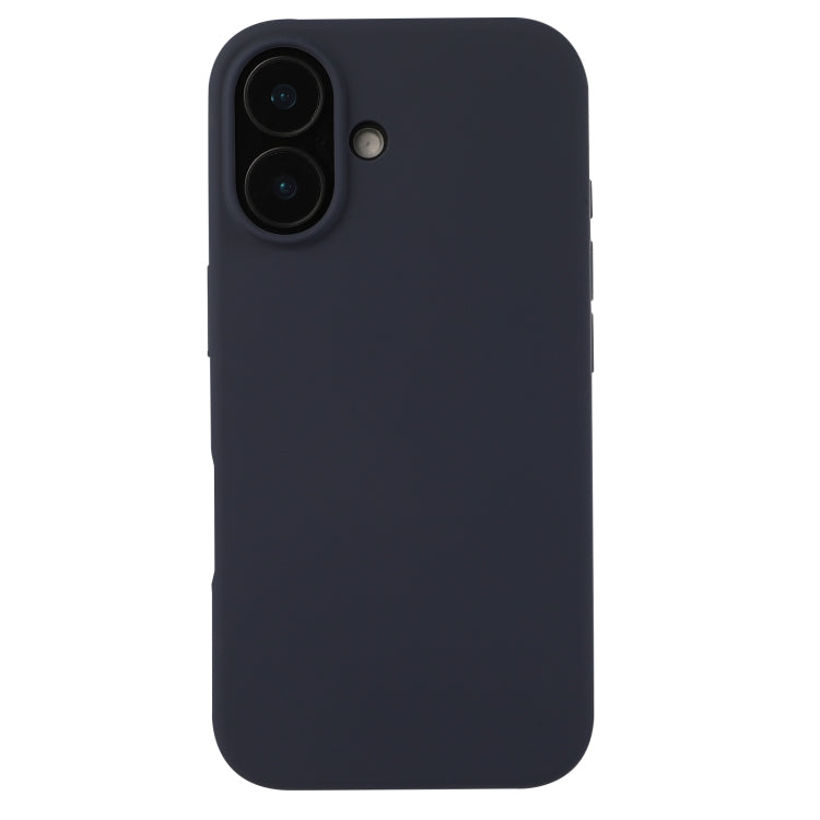 For iPhone 16 Plus Liquid Silicone Phone Case(Midnight Blue) - iPhone 16 Plus Cases by buy2fix | Online Shopping UK | buy2fix