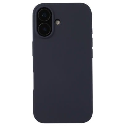 For iPhone 16 Plus Liquid Silicone Phone Case(Midnight Blue) - iPhone 16 Plus Cases by buy2fix | Online Shopping UK | buy2fix