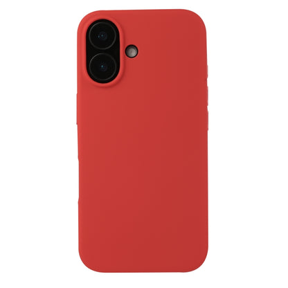 For iPhone 16 Plus Liquid Silicone Phone Case(Carmine Red) - iPhone 16 Plus Cases by buy2fix | Online Shopping UK | buy2fix