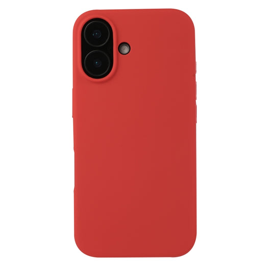 For iPhone 16 Plus Liquid Silicone Phone Case(Carmine Red) - iPhone 16 Plus Cases by buy2fix | Online Shopping UK | buy2fix