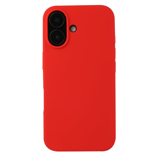 For iPhone 16 Plus Liquid Silicone Phone Case(Red) - iPhone 16 Plus Cases by buy2fix | Online Shopping UK | buy2fix