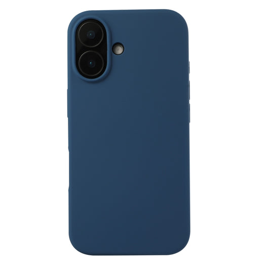 For iPhone 16 Plus Liquid Silicone Phone Case(Blue) - iPhone 16 Plus Cases by buy2fix | Online Shopping UK | buy2fix