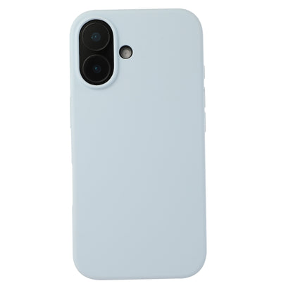 For iPhone 16 Plus Liquid Silicone Phone Case(Sky Blue) - iPhone 16 Plus Cases by buy2fix | Online Shopping UK | buy2fix