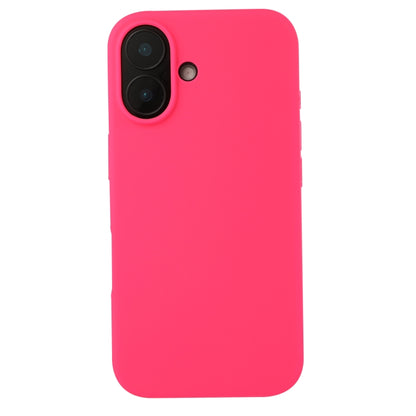 For iPhone 16 Plus Liquid Silicone Phone Case(Brilliant Pink) - iPhone 16 Plus Cases by buy2fix | Online Shopping UK | buy2fix