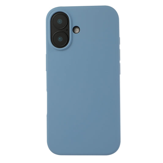 For iPhone 16 Plus Liquid Silicone Phone Case(Azure Blue) - iPhone 16 Plus Cases by buy2fix | Online Shopping UK | buy2fix