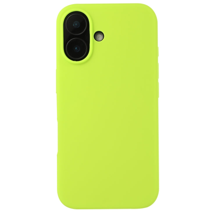 For iPhone 16 Plus Liquid Silicone Phone Case(Brilliant Green) - iPhone 16 Plus Cases by buy2fix | Online Shopping UK | buy2fix