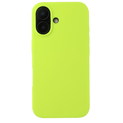 For iPhone 16 Plus Liquid Silicone Phone Case(Brilliant Green) - iPhone 16 Plus Cases by buy2fix | Online Shopping UK | buy2fix