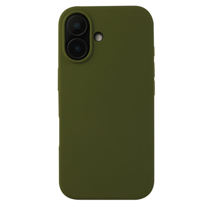 For iPhone 16 Plus Liquid Silicone Phone Case(Pine Green) - iPhone 16 Plus Cases by buy2fix | Online Shopping UK | buy2fix