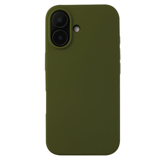 For iPhone 16 Plus Liquid Silicone Phone Case(Pine Green) - iPhone 16 Plus Cases by buy2fix | Online Shopping UK | buy2fix