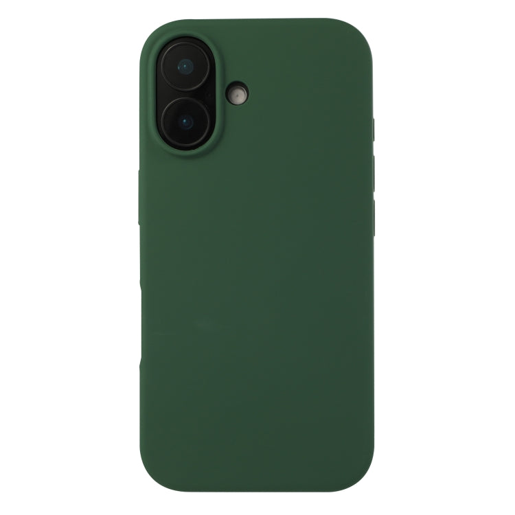 For iPhone 16 Plus Liquid Silicone Phone Case(Clover Green) - iPhone 16 Plus Cases by buy2fix | Online Shopping UK | buy2fix