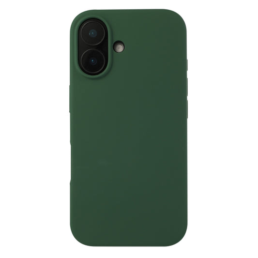 For iPhone 16 Plus Liquid Silicone Phone Case(Clover Green) - iPhone 16 Plus Cases by buy2fix | Online Shopping UK | buy2fix