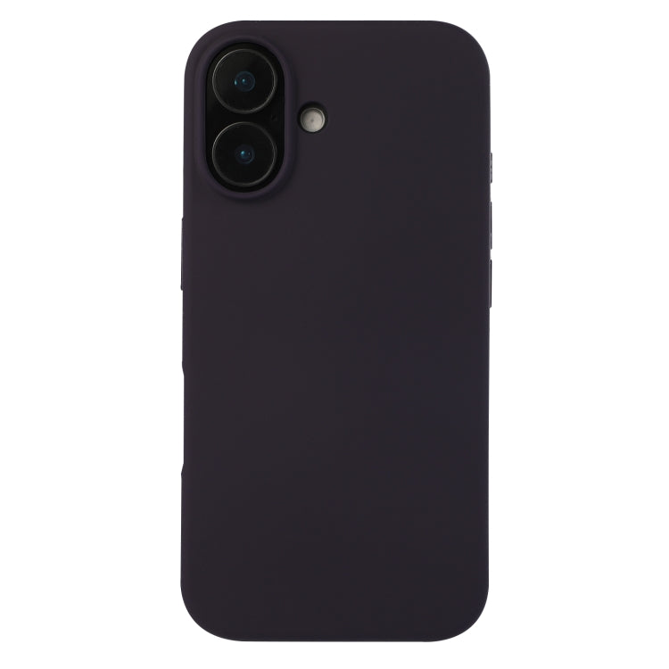 For iPhone 16 Plus Liquid Silicone Phone Case(Berry Purple) - iPhone 16 Plus Cases by buy2fix | Online Shopping UK | buy2fix