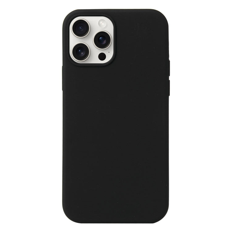 For iPhone 16 Pro Liquid Silicone Phone Case(Black) by buy2fix