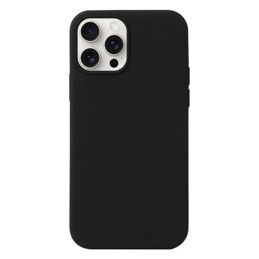 For iPhone 16 Pro Liquid Silicone Phone Case(Black) by buy2fix