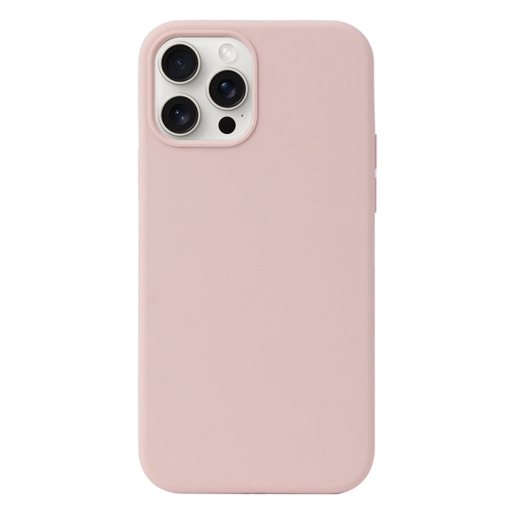 For iPhone 16 Pro Liquid Silicone Phone Case(Sand Pink) by buy2fix