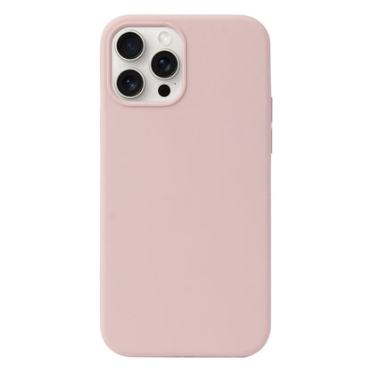 For iPhone 16 Pro Liquid Silicone Phone Case(Sand Pink) by buy2fix