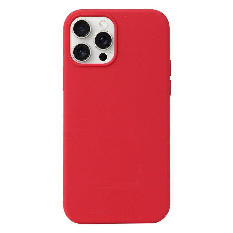 For iPhone 16 Pro Liquid Silicone Phone Case(Carmine Red) by buy2fix