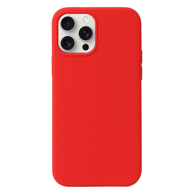 For iPhone 16 Pro Liquid Silicone Phone Case(Red) by buy2fix