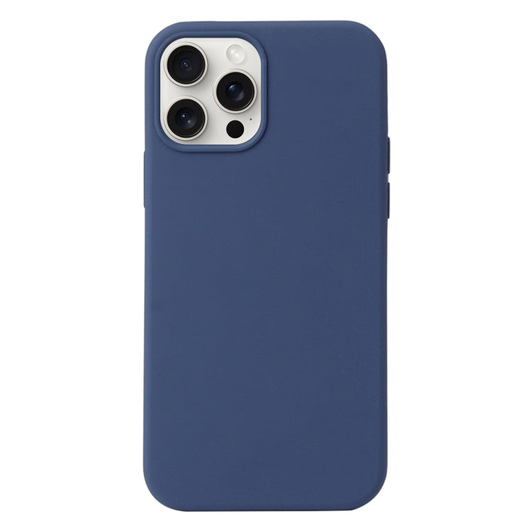 For iPhone 16 Pro Liquid Silicone Phone Case(Blue) by buy2fix
