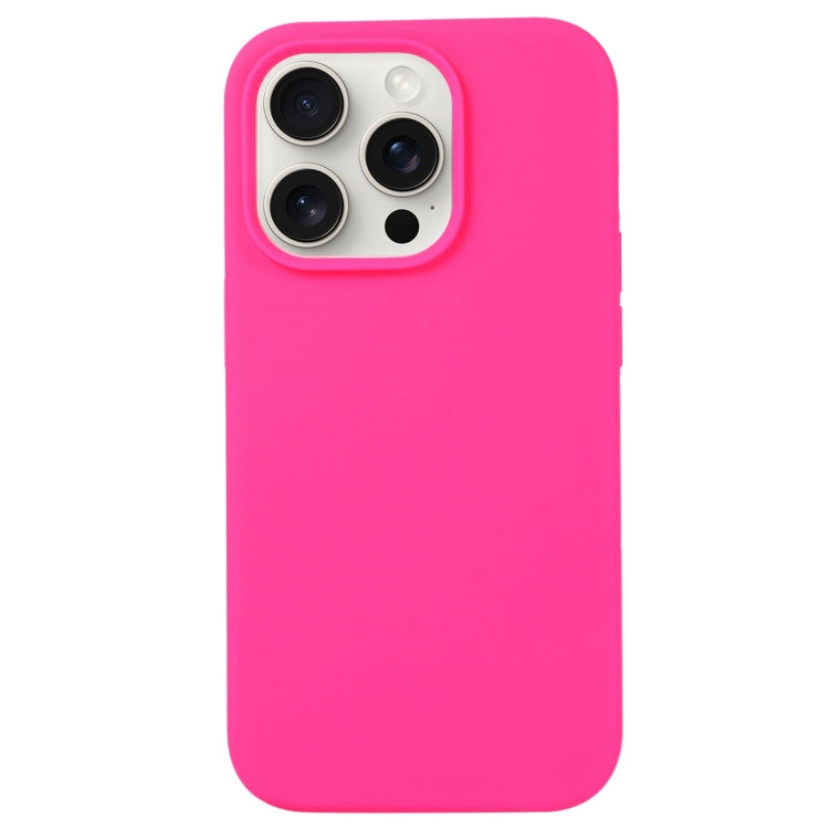 For iPhone 16 Pro Liquid Silicone Phone Case(Brilliant Pink) by buy2fix