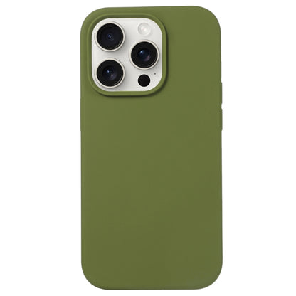 For iPhone 16 Pro Liquid Silicone Phone Case(Pine Green) by buy2fix