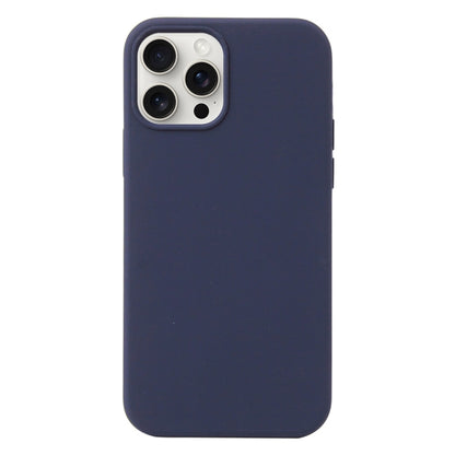 For iPhone 16 Pro Max Liquid Silicone Phone Case(Midnight Blue) by buy2fix