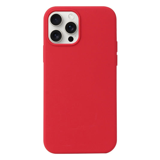 For iPhone 16 Pro Max Liquid Silicone Phone Case(Carmine Red) by buy2fix