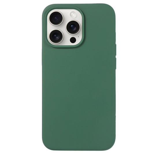 For iPhone 16 Pro Max Liquid Silicone Phone Case(Clover Green) by buy2fix