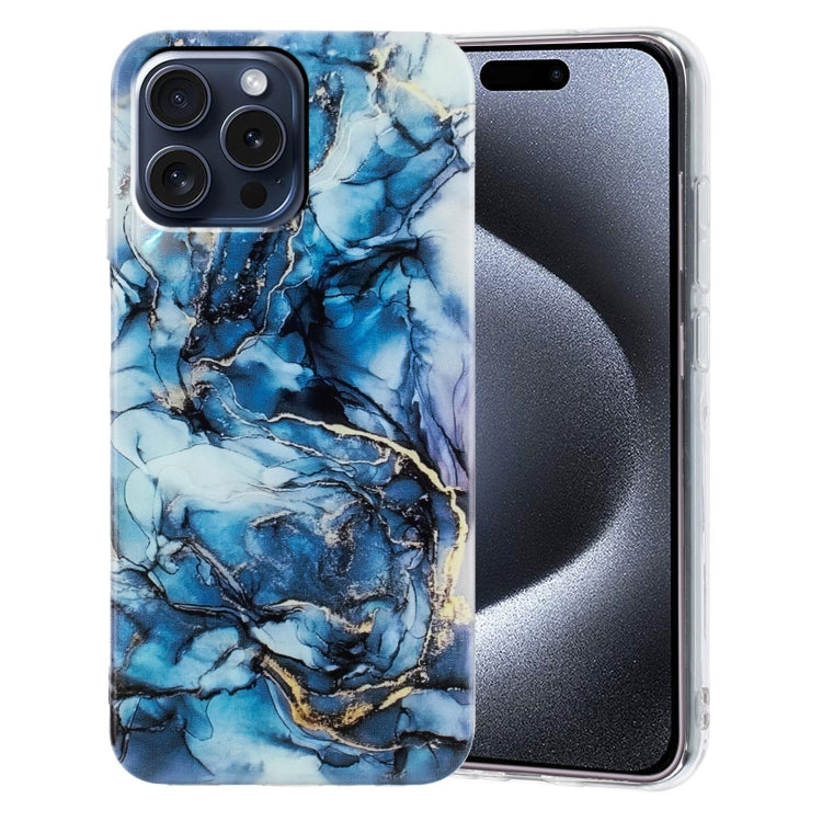 For iPhone 16 Pro Max IMD Marble TPU Phone Case(Grey) by buy2fix