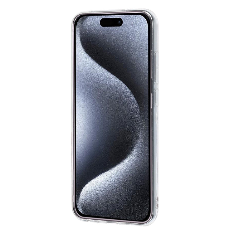 For iPhone 16 Pro Max IMD Marble TPU Phone Case(Black) by buy2fix