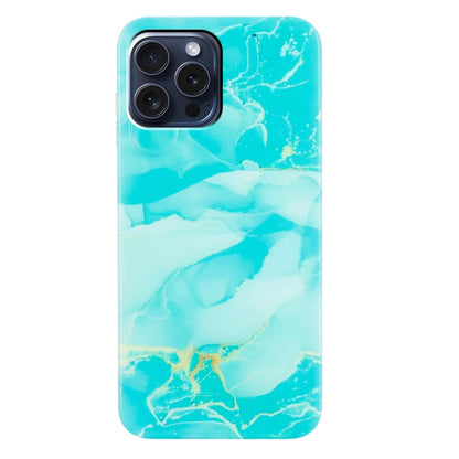 For iPhone 16 Pro IMD Marble TPU Phone Case(Green) by buy2fix